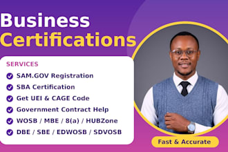 sam gov uei cage code mbe wbe dbe sba 8a wosb edwosb vosb sdvosb certification