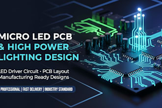 design micro led pcb, led driver circuit and high power lighting pcb