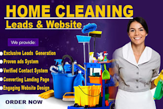 generate exclusive home cleaning leads cleaning sales funnel