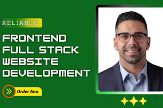 build custom full stack website development php lavarel html react web developer
