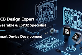 pcb design for wearables smart watch, ring, esp32 health devices