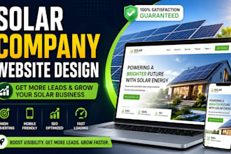 design a solar energy website that converts visitors into leads