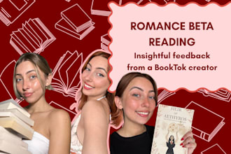 provide a romance beta read from a booktok creator