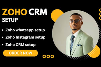 integrate whatsapp business API and instagram leads into zoho CRM