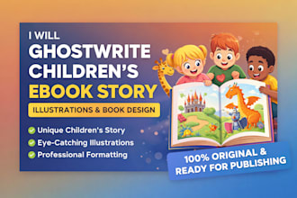 ghost write children ebook story illustrations writing with book design