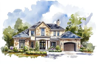 turn your home into watercolor painting