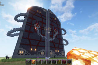 build something in minecraft