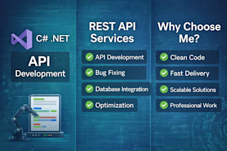 develop or fix a rest API using c sharp and dotnet