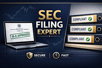 prepare and file sec 10k, 10q, 8k, s1 reports and manage edgar compliance