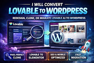 convert lovable to wordpress, redesign lovable website, clone lovable ai