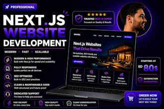 build a modern website with nextjs and SEO optimization