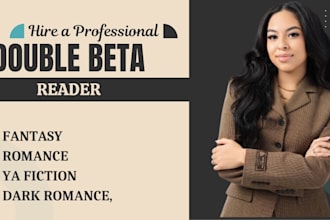 double beta read romance novel, fantasy, dark romance, ya fiction