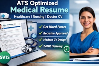 write ats optimised medical, healthcare, nursing, doctor, resume cv