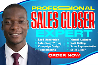 high ticket sales closer b2b sales representative real estate sales closer