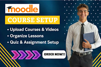 upload and create courses in your moodle lms professionally