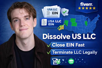 dissolve US llc, close ein, terminate llc in wyoming, delaware, new mexico