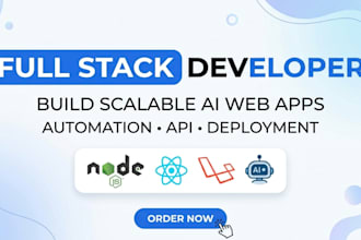 full stack ai software developer ai saas front end backend full stack developer