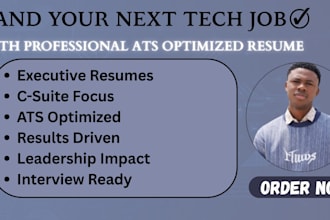 craft an ats executive resume for senior leaders and directors