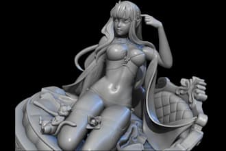 model 3d anime figure diorama anime figure 3d character model 3d toy 3d figurine