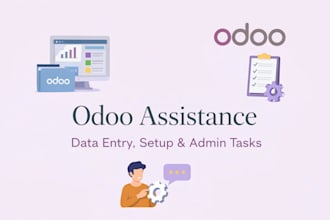 help you with odoo data entry, setup, or admin tasks