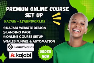 setup kajabi online course kajabi learnworlds course curriculum kajabi website