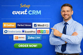 setup event crm gather perfect venue wedhq timeline genius eventpro zoho crm