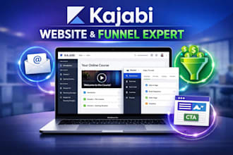 design kajabi website and sales funnel
