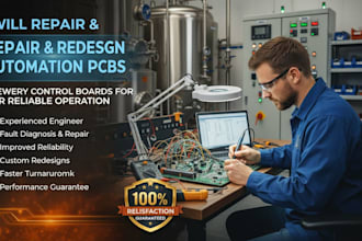 repair brewery control board and redesign automation pcb for reliable operation
