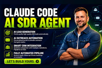 build claude code ai sdr agent b2b lead generation automation sales outreach