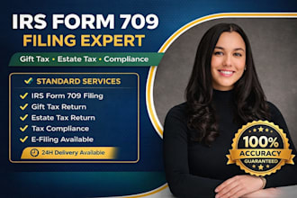 file irs form 709 gift tax return, estate tax return, and ensure tax compliance