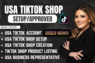 create USA tiktok shop setup USA tiktok shop tiktok shop business representative