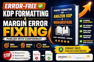 format fix margin error resize for amazon kdp and ingramspark publishing