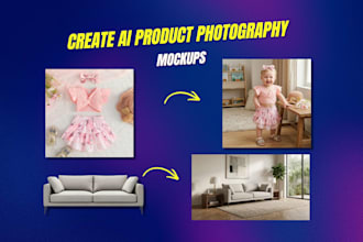 put your product on ai model or lifestyle mockup with ai product photography