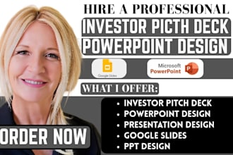 do investor pitch deck powerpoint google slides design and presentation