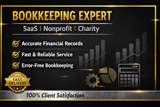 do saas and nonprofit bookkeeping with ledger and charity bookkeeping