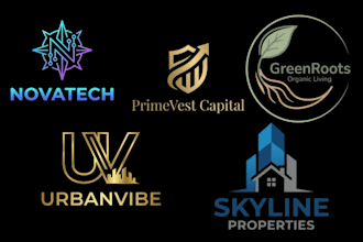 do modern minimalist professional business logo design