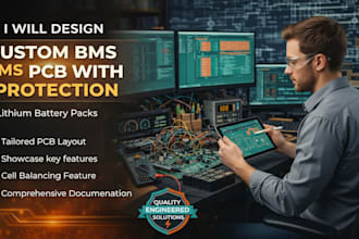 design bms pcb for lithium battery packs with protection