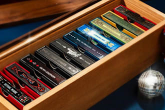design board game cards, playing cards, and card box packaging