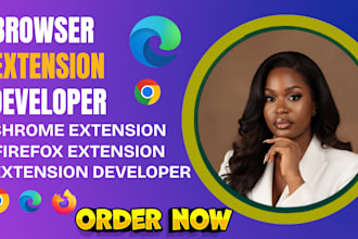 develop chrome extension, firefox, browser extension and custom script extension