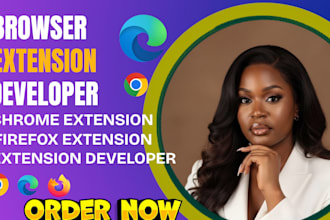 develop chrome extension, firefox, browser extension and custom script extension