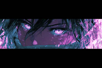 design eye catchy anime banner for you