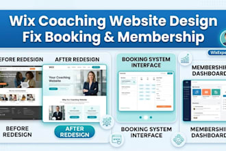 design german wix coaching website redesign fix wix booking membership sites