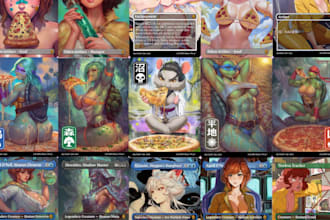 design tcg ccg card template, card frame, and trading card game design