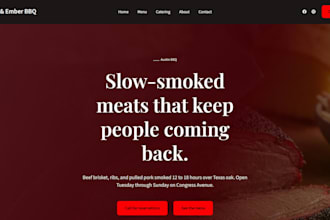 build a professional modern small business website for you