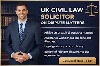 be your UK civil law solicitor, breach of contract advise, tenant dispute claims
