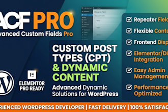 build a custom wordpress website using acf pro and custom post type cpt