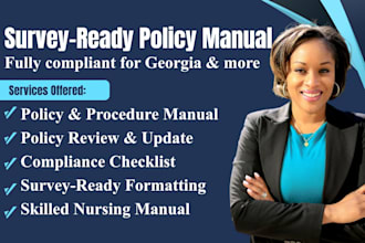write compliant policy and procedure manual for georgia group homecare license