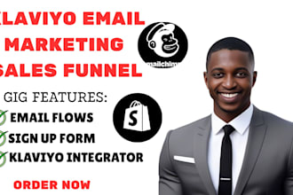 setup klaviyo email marketing shopify ecommerce flows