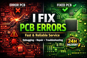 fix pcb errors, debug circuits and repair hardware issues