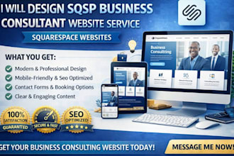 design sqsp business consultant website service consultant website
